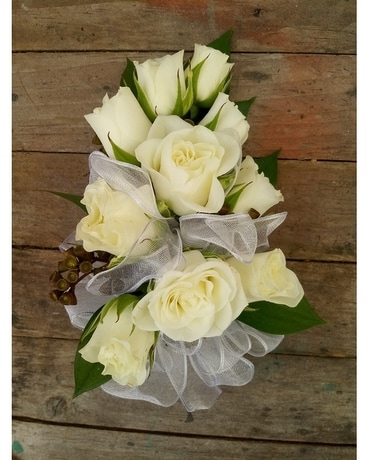 White Rose Corsage -$50.00 Corsage