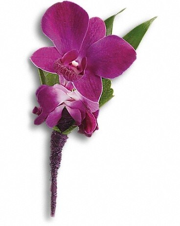 Perfect Purple Orchid Boutonniere - $15.00 Boutonniere