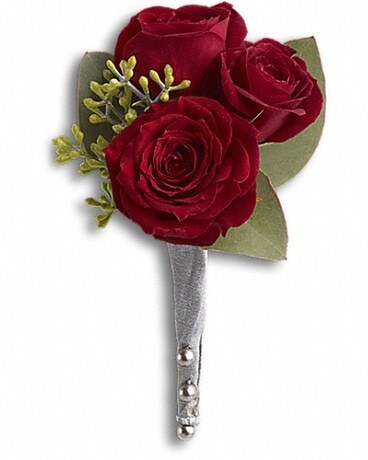King's Red Rose Boutonniere - $15.00 Boutonniere