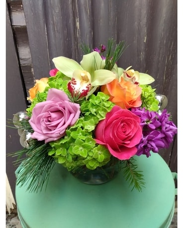 Colorful Holiday Flower Arrangement