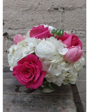Spring Pinks & Whites Flower Arrangement