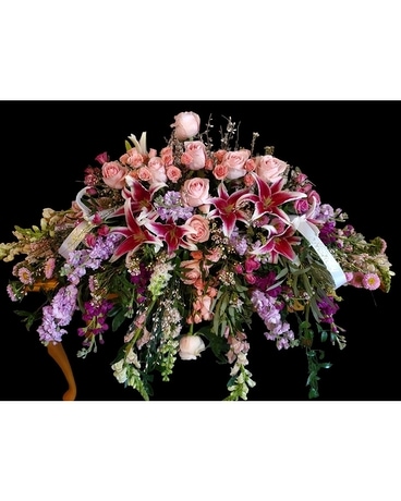 Eternal Tribute Casket Spray Sympathy Arrangement