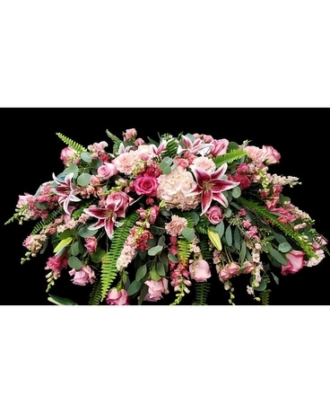 Shades Of Pink Tribute Spray Sympathy Arrangement