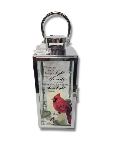 Cardinal Lantern for Sympathy Gifts