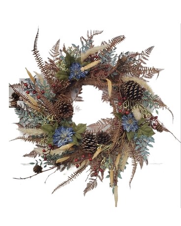 Autumn Succulent Wreath Flower Arrangement