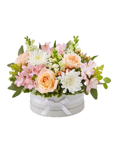 Penny Hatbox Flower Arrangement
