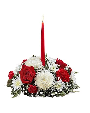 Deck the Halls Centerpiece Flower Arrangement