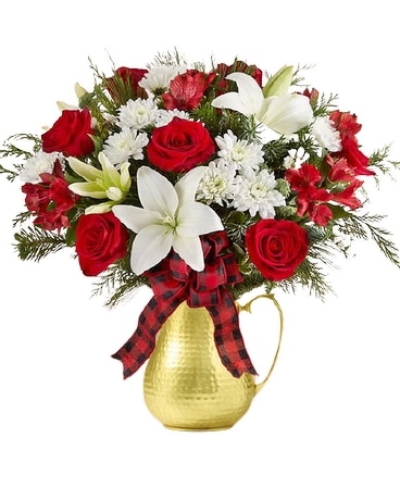 Country Christmas Bouquet Flower Arrangement