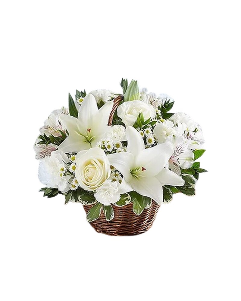 Peace, Prayers & Blessings All White in Bradenton FL - Oneco Florist