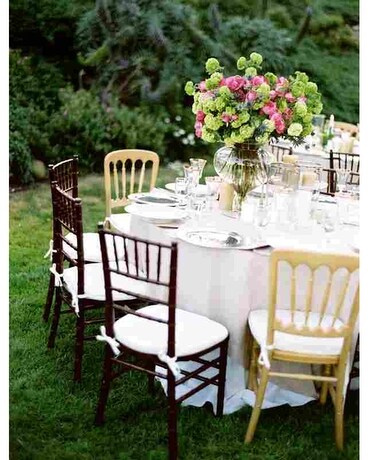 Large Pink & Green centerpiece