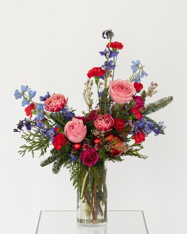 Merry and Bright Flower Arrangement