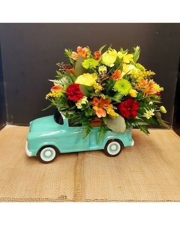 RF Chevy Truck Flower Arrangement