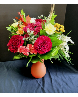 Frosted Fall Flower Arrangement