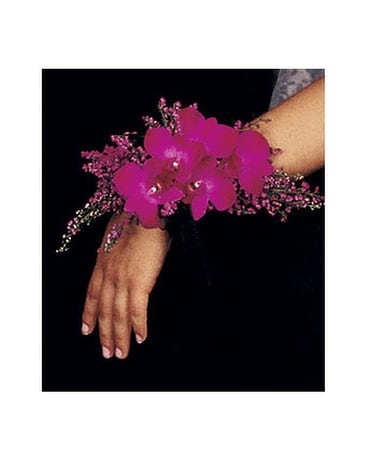 Purple Paradise Wristlet Flower Arrangement