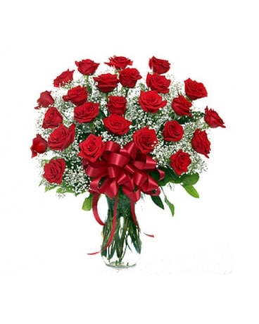 2 Dozen Red Roses Flower Arrangement