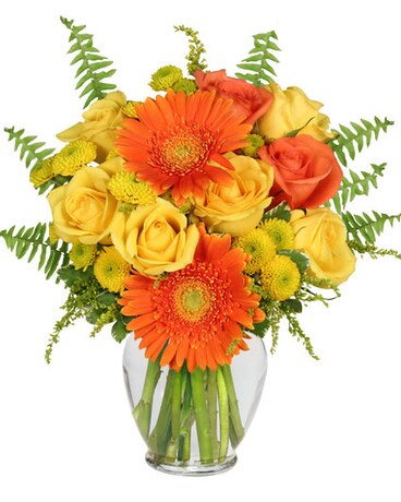 Citrus Zest Flower Arrangement