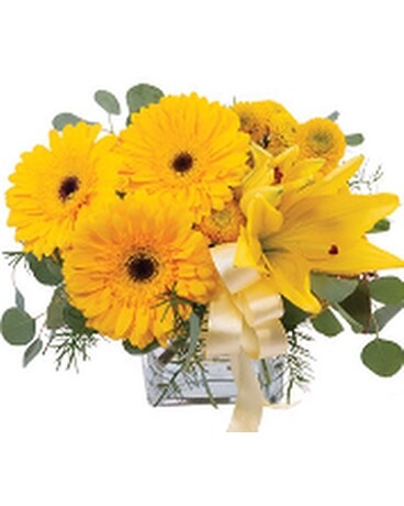 Petite Yellow Flower Arrangement