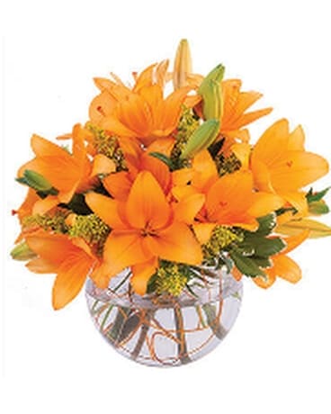 Orange Lily Sorbet Flower Arrangement