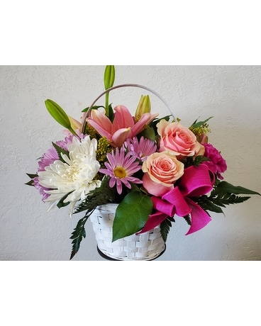 Basket of Blooms Flower Arrangement