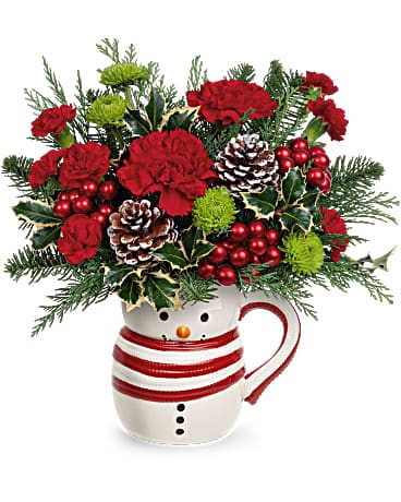 Sweet Frosty Flower Arrangement