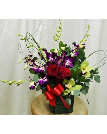 Orchids Field of Love Flower Arrangement