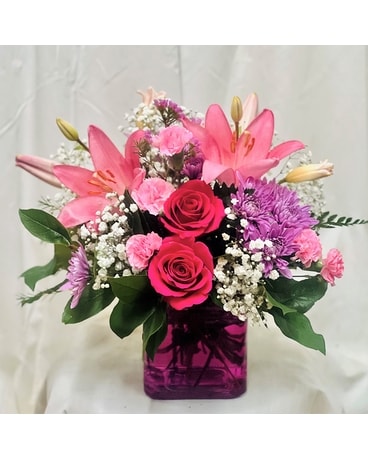 Possibly Pink Flower Arrangement