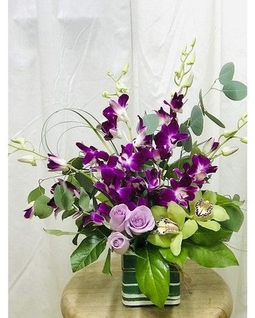 Orchids Field Flower Arrangement