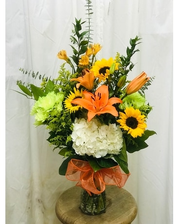 Citrus Green Flower Arrangement