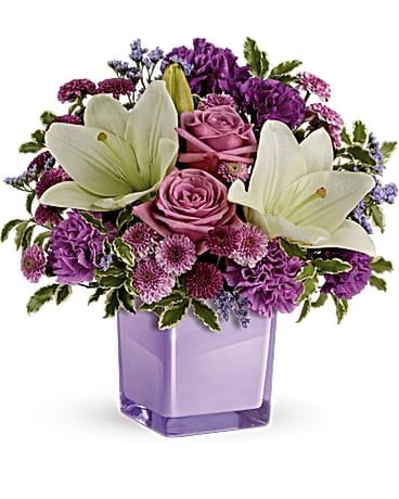 Pleasing Purple Flower Arrangement