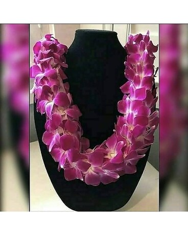 BEAUTIFUL PURPLE ORCHID LEI Flower Arrangement