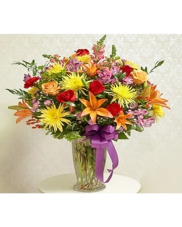 Multicolor Large Vase Arrangement In Mesa Az Fresh Bloomers