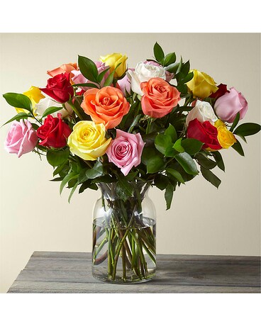 Mixed Roses Flower Arrangement