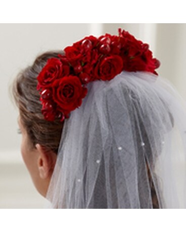 Red Hair Decor Flower Arrangement