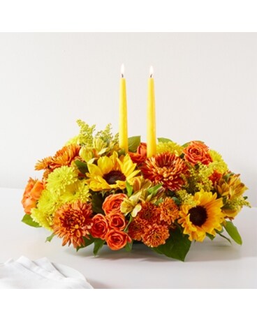 Autumn Centerpiece Deluxe Flower Arrangement