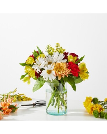 Delightful Fall Vase Flower Arrangement