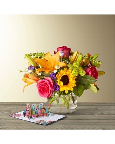 Best Day w/card Flower Arrangement