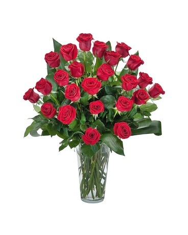 Cook's Grande Red Roses Flower Arrangement