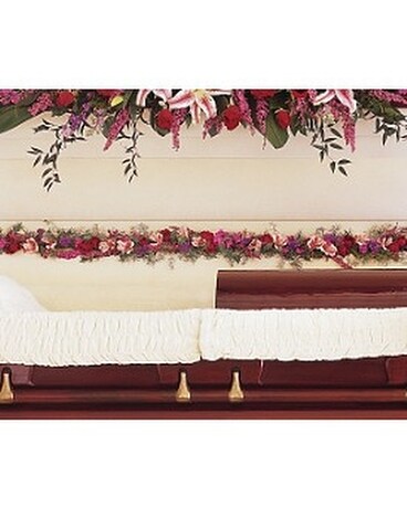 Amethyst and Ruby Hinge Spray Flower Arrangement