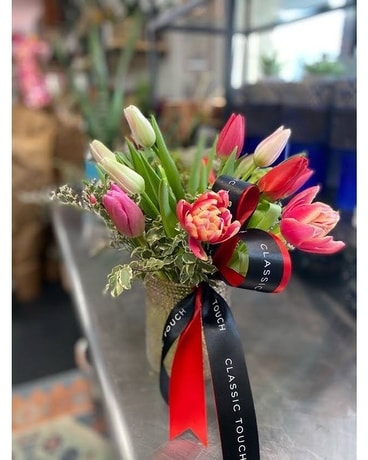 Tiptoe Through The Tulips Flower Arrangement
