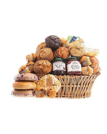 Pastry Basket Flower Arrangement