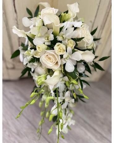 Orchid Cascade Flower Arrangement