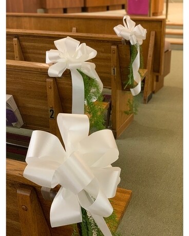 Aisle Bow Wedding Arrangement