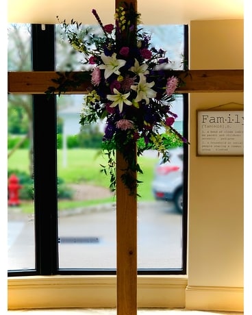 Cross My Heart Wedding Arrangement