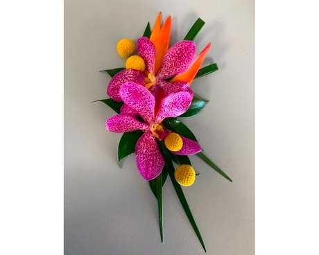 Tropics Corsage Wedding Arrangement