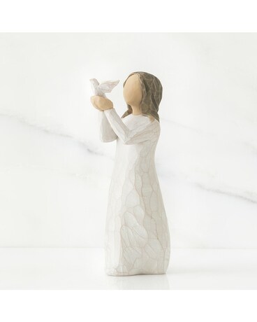 Figurine size,  inches height and  inches wide.