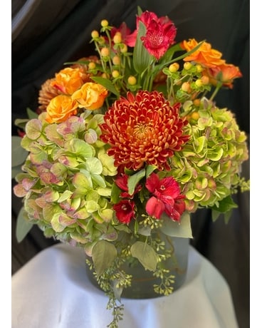 Autumns Table Flower Arrangement
