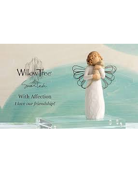 Figurine size,  inches height and  inches wide.