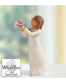 Figurine size,  inches height and  inches wide.