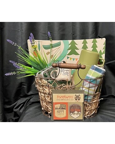 Camping in Style Gift Basket