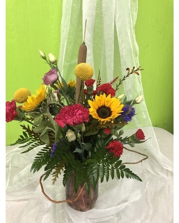 Happy Fall Flower Arrangement